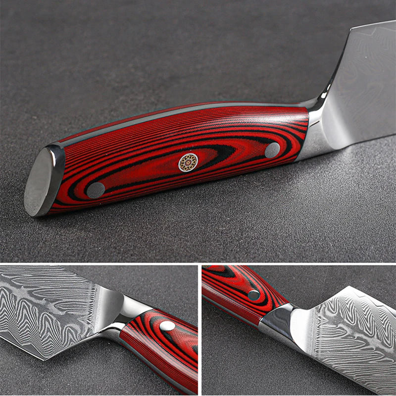 7 Inch Santoku Knife 67-layers Damascus Kitchen Knife