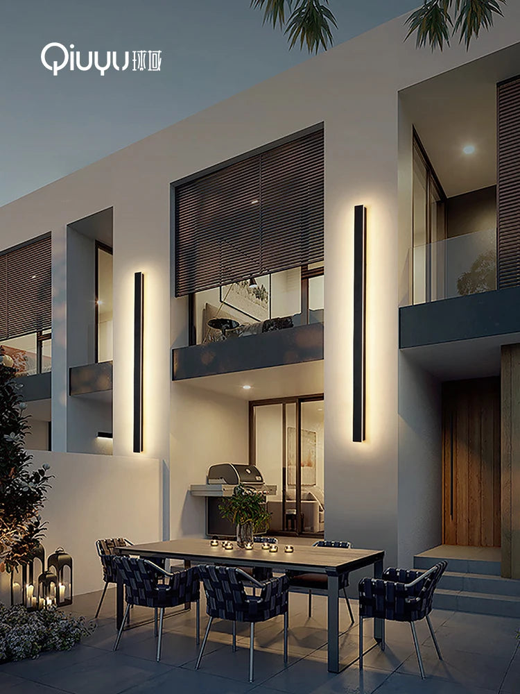 Waterproof Outdoor Garden Wall lamps, LED, Black, White