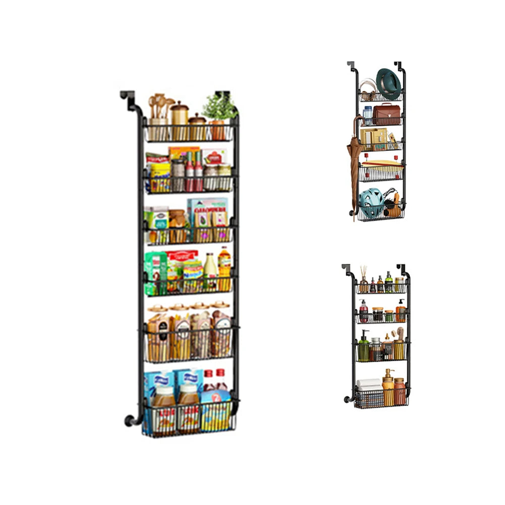 Over The Door Storage Organizer, Metal Hanging Shelf