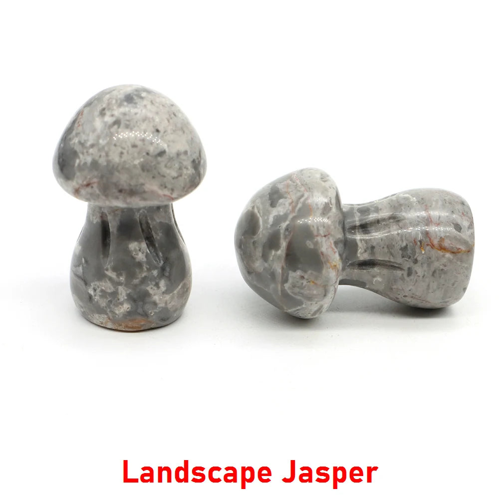 1.5" Crystal Mushroom Mineral Healing Home Decoration