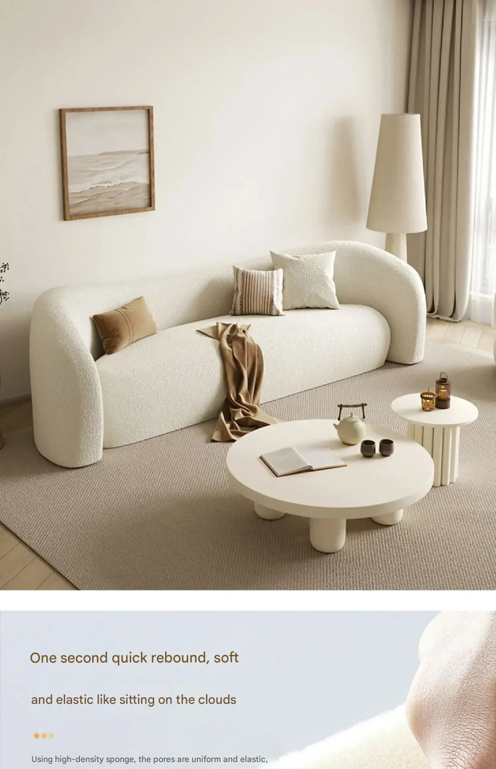 living room Sofas minimalist, Fabric