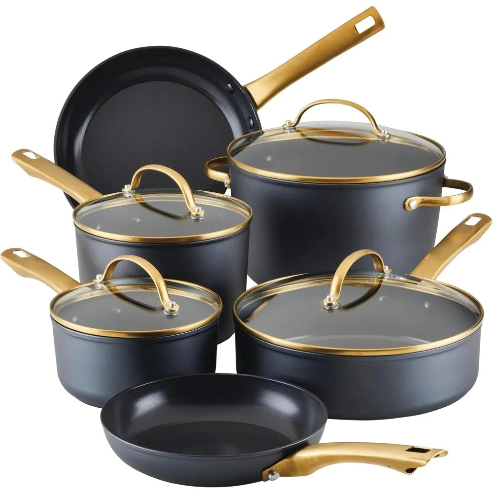 Farberware Forged Nonstick Cookware Set with Lids