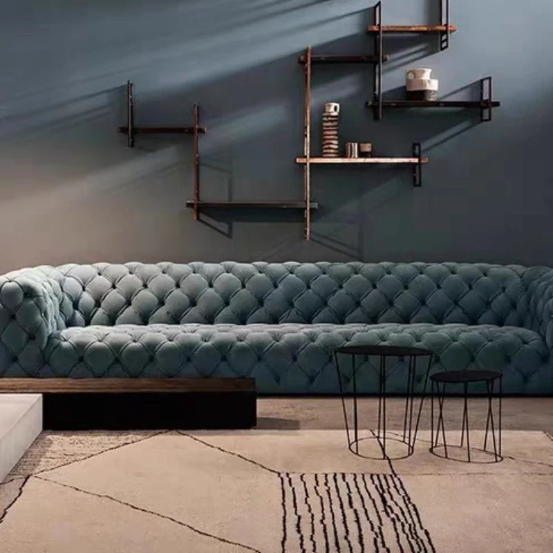 Simple Fancy Living Room Sofas, Large Gold