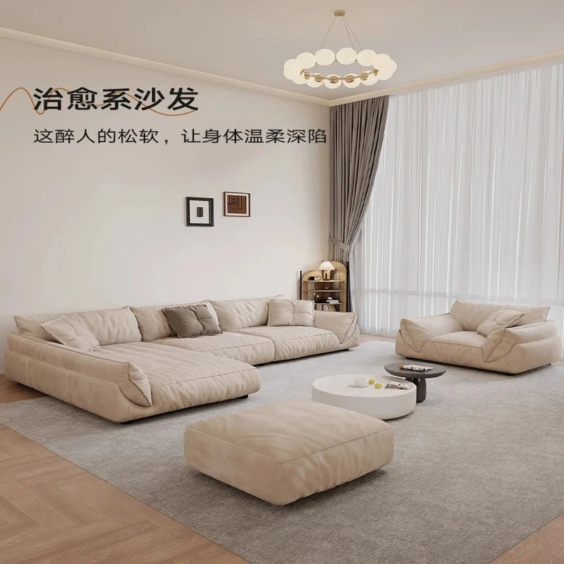 Velvet Corner Sofa for Cozy Living Room