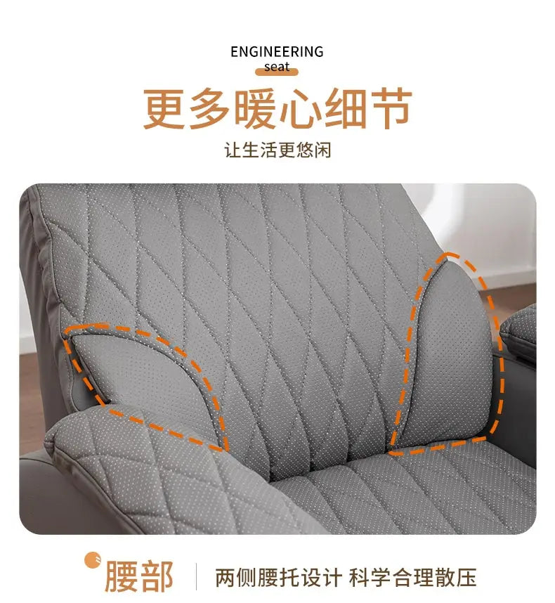 Leather Sofa Lounge Armchair Living Room Recliner