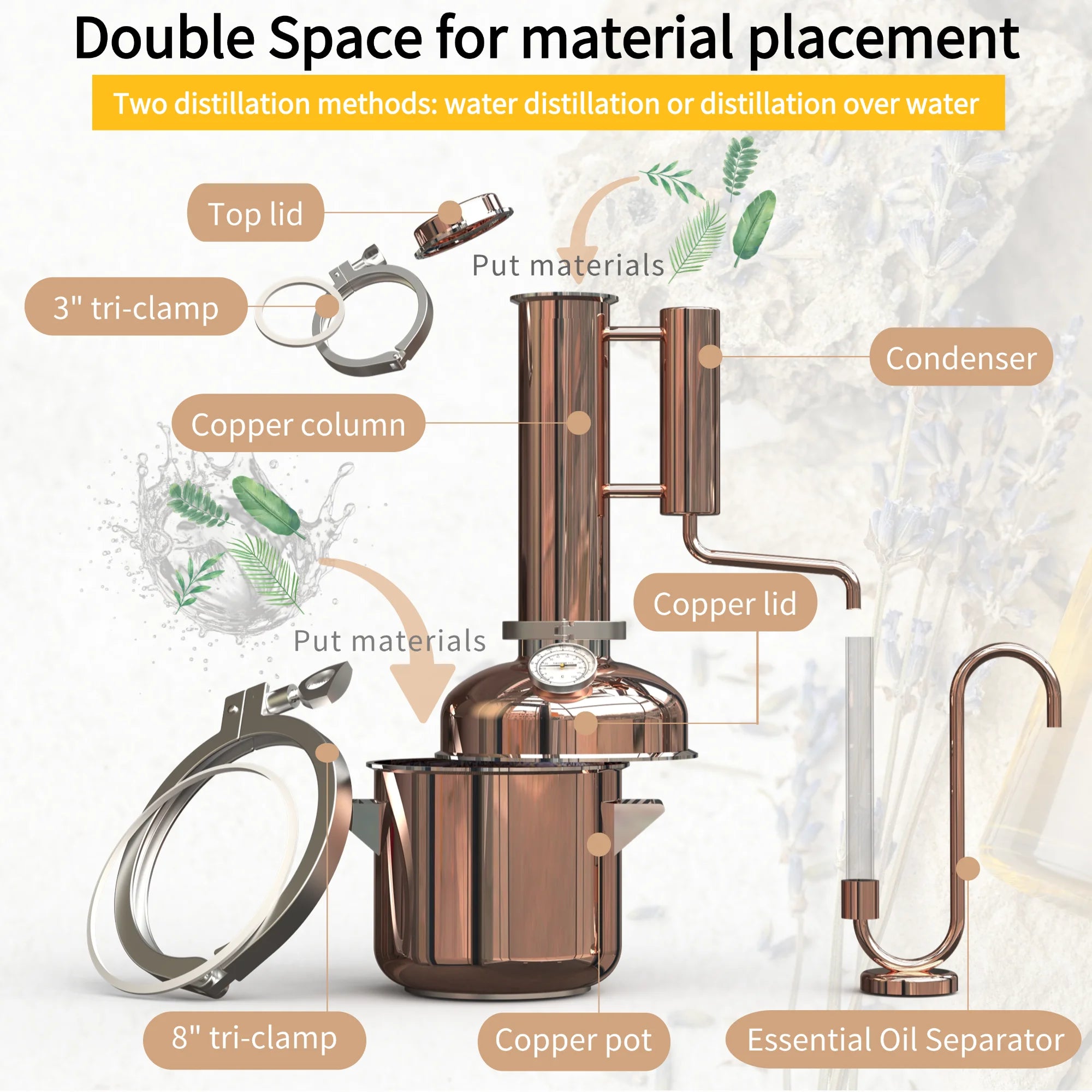 8L Home Distiller Essential Oil Distillation Kit