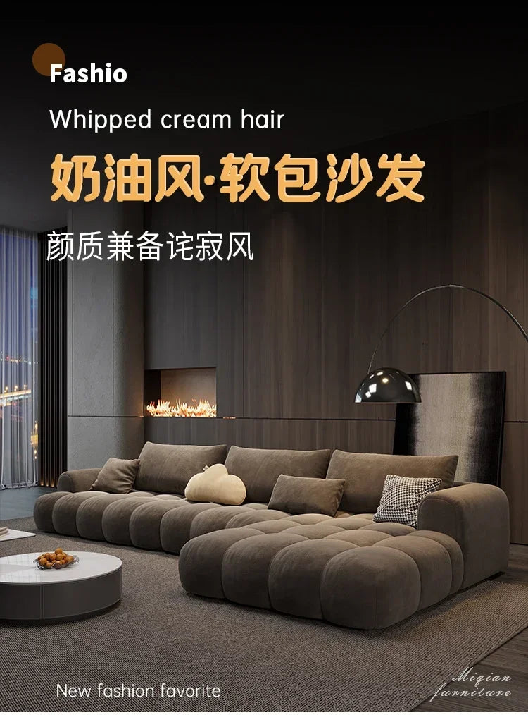 Brown Floor Recliner Sofa Bed