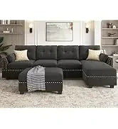 L Shaped Couch with Reversible Chaise.