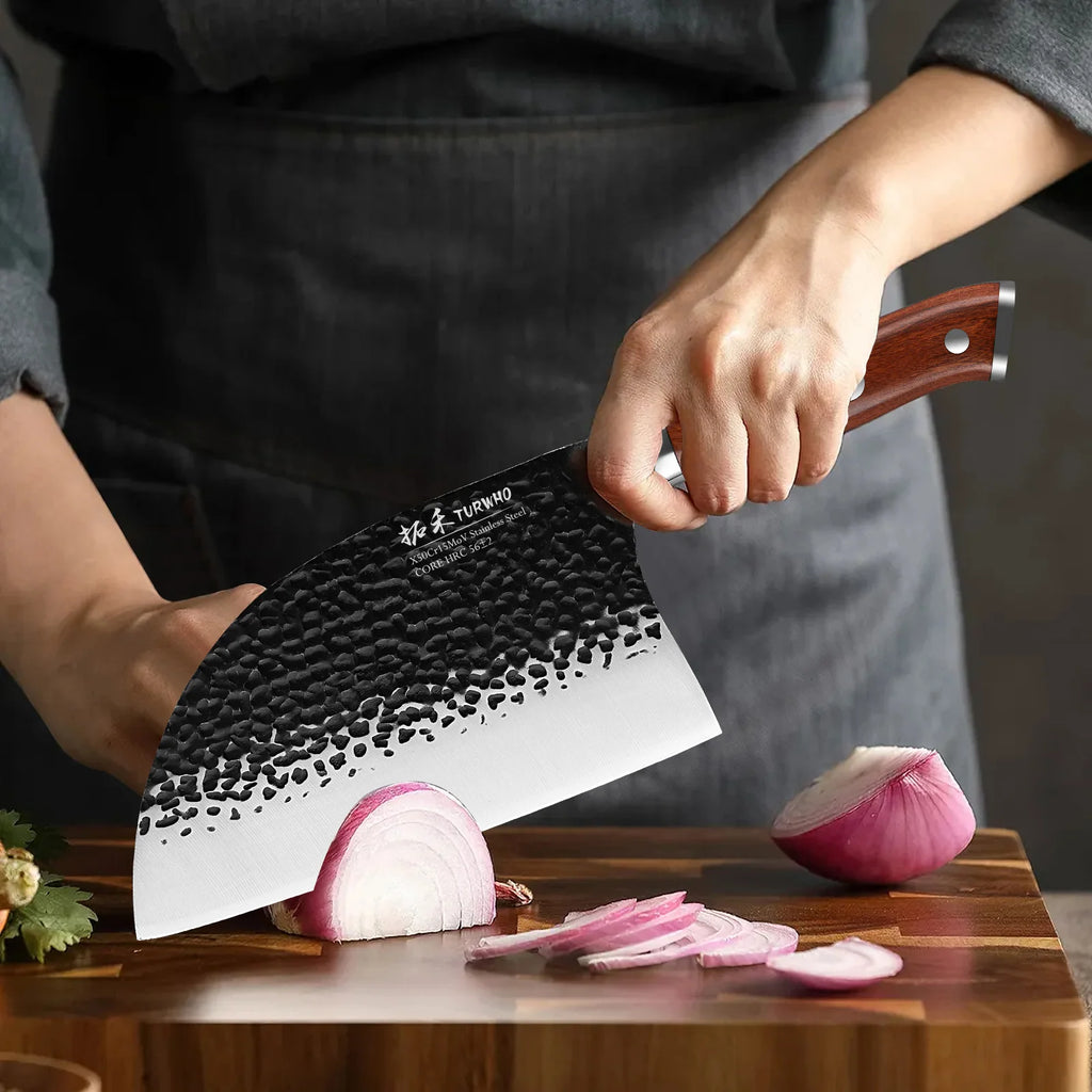 TURWHO 7" Japanese Hand Forged Butcher Knife