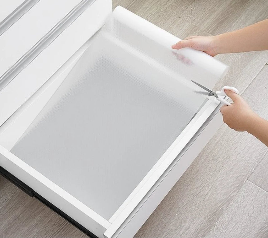 30/60cm 1.5/5M Drawer Mat Shelf Cover, Non-Slip, Waterproof