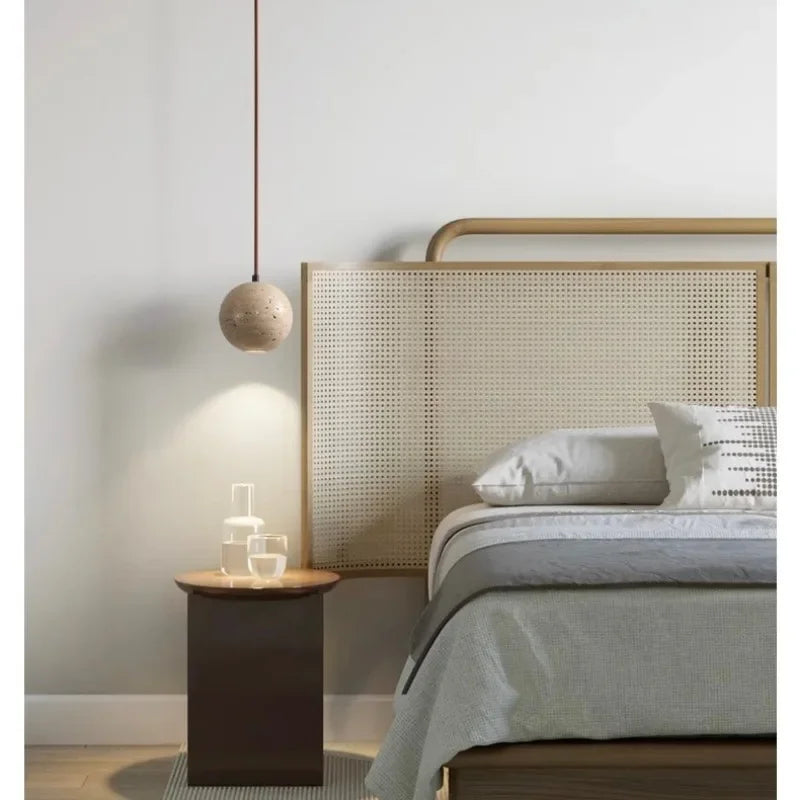 Stone Pendant LED Lamps, Bedroom, Bathroom, Dining Room