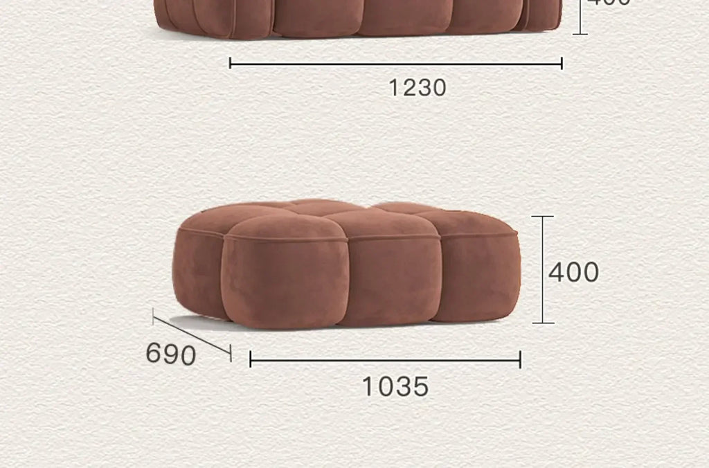 Brown Living Room, Small Apartment, Marshmallow Cloud Sofa
