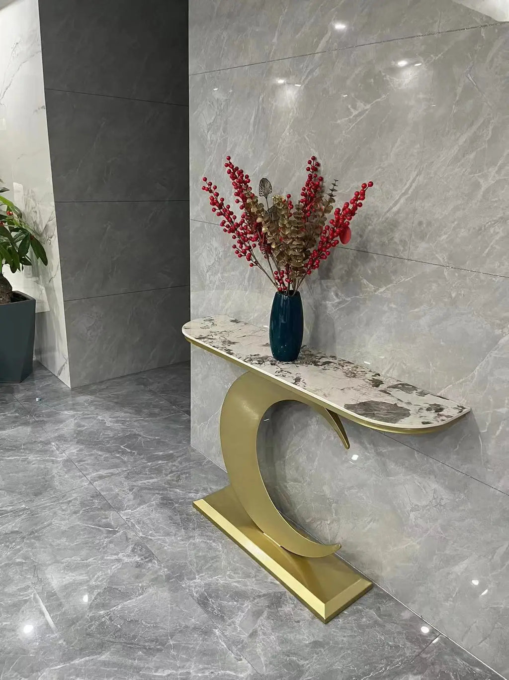 Slate Hallway, Porch Iron Console Table