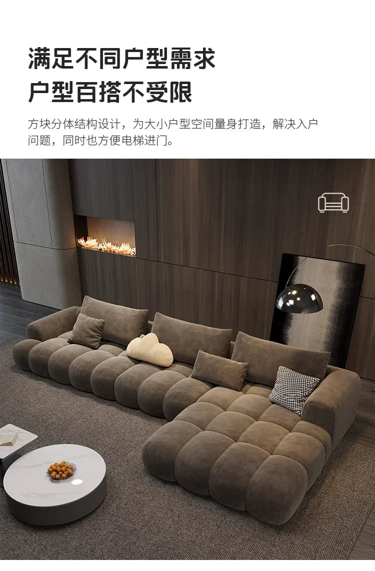 Brown Floor Recliner Sofa Bed