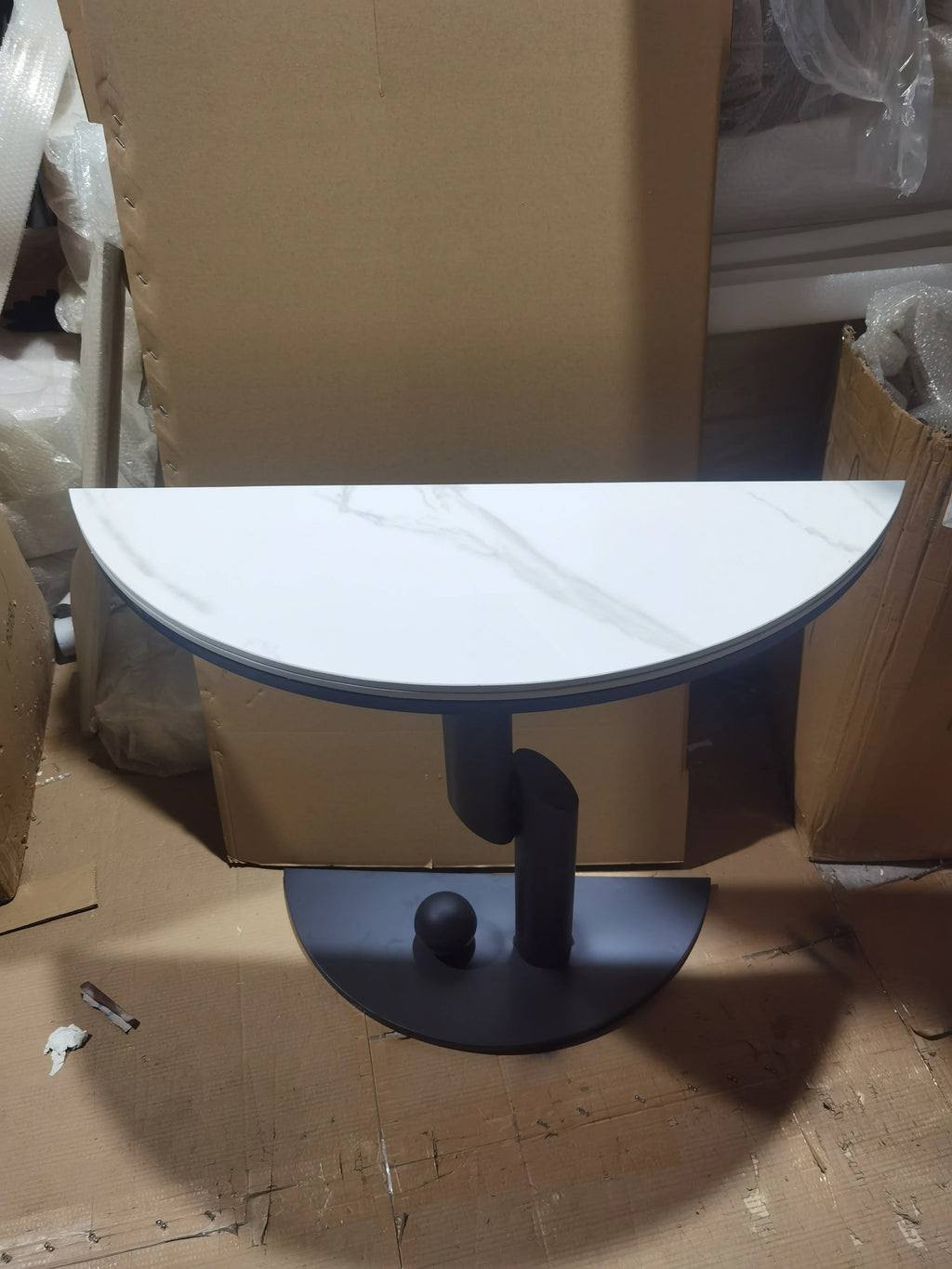 Table Hallway Metal Console Table