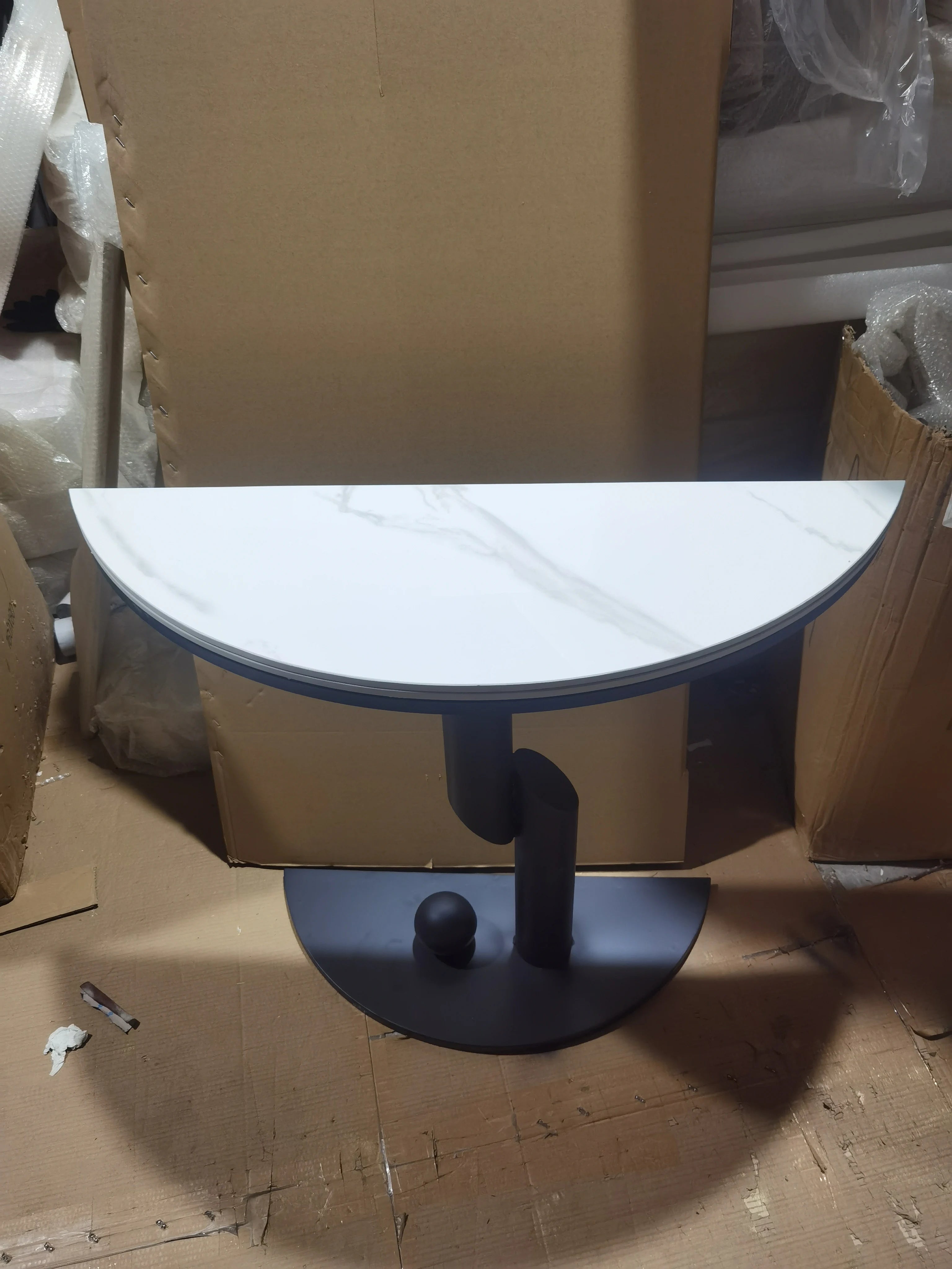 Table Hallway Metal Console Table