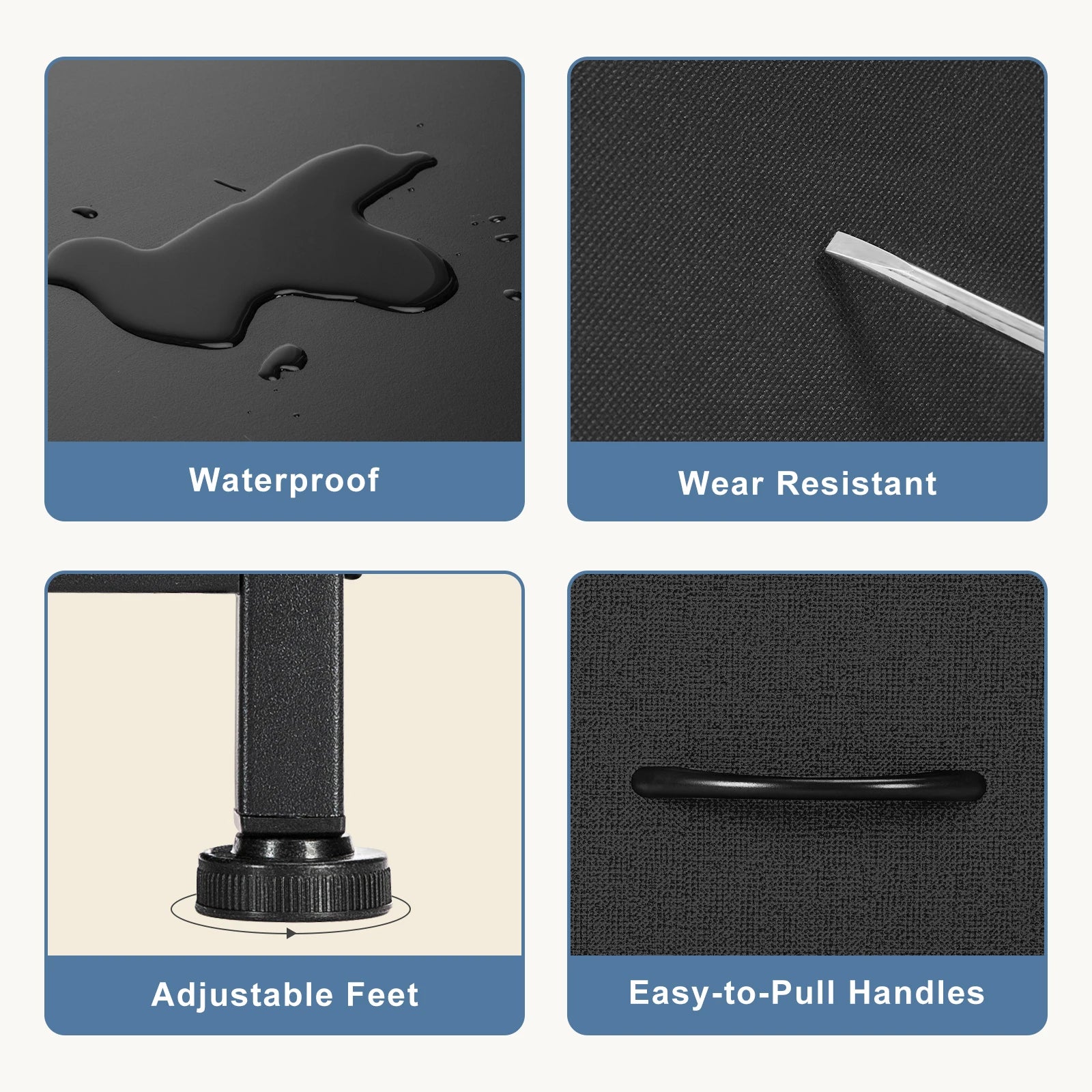 Display, Storage Cabinet, 7 Fabric Drawers