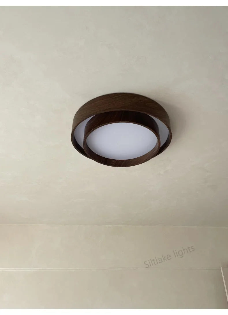 Ceiling Lights, Walnut, Black, Dimmable