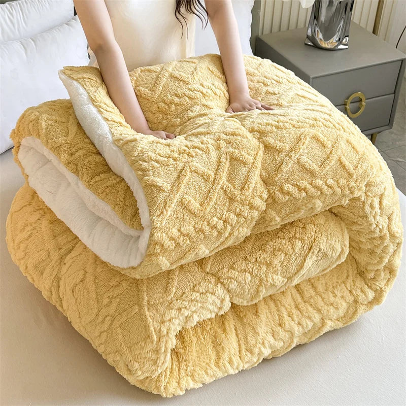 Polyester Sherpa, Quilted Comforters, Various Colors, Sizes