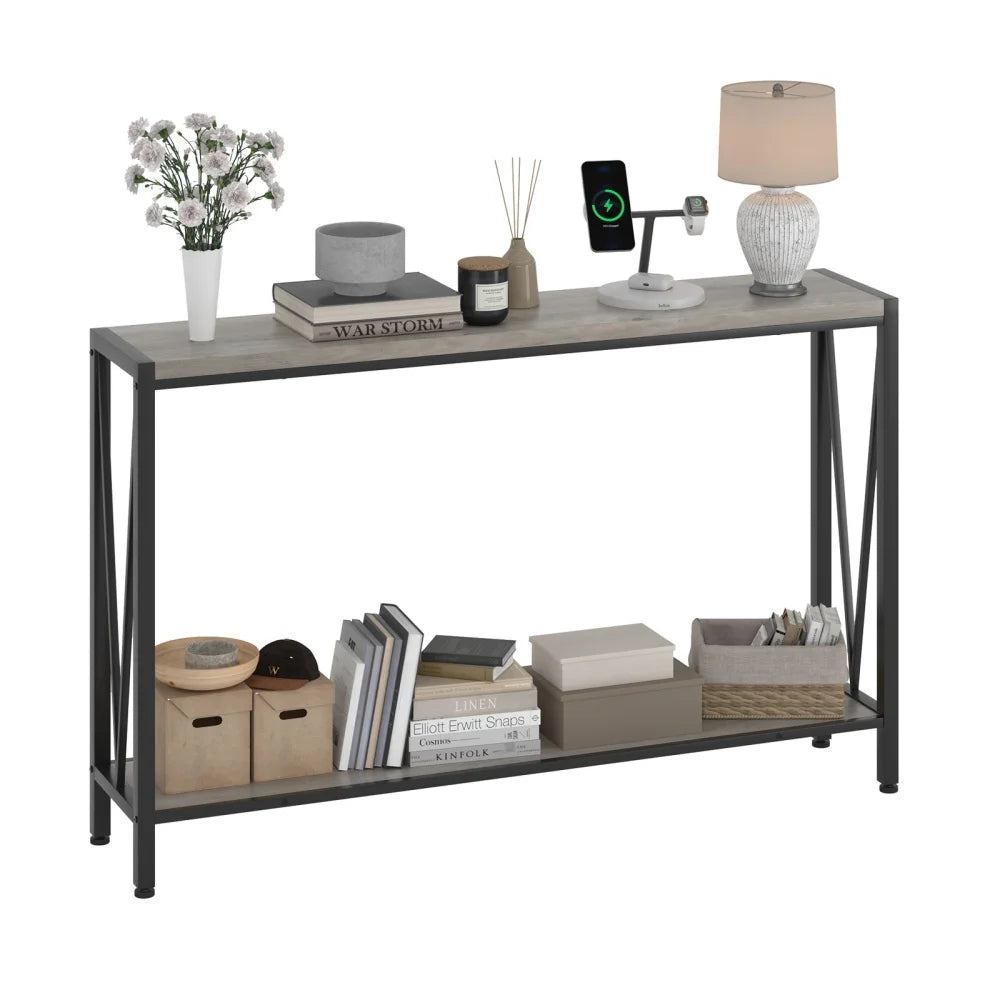 2-Tier Entryway Table with Storage