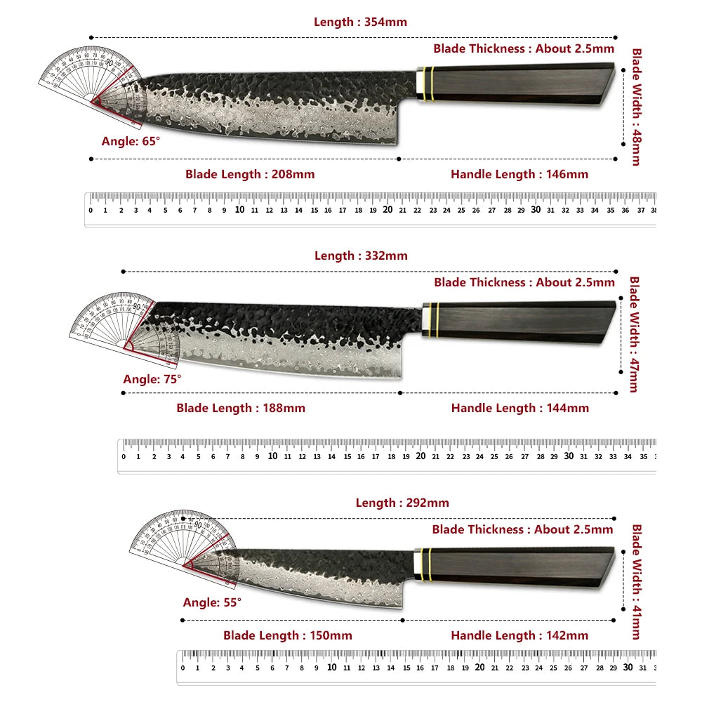 High Quality Damascus Steel Japanese Knives