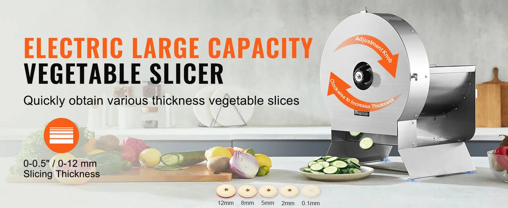 Vegetable Slicer Adjustable Commercial Slicer Machine