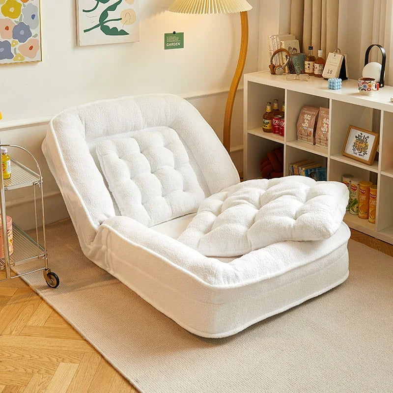 reclining and sleeping single bedroom small sofa