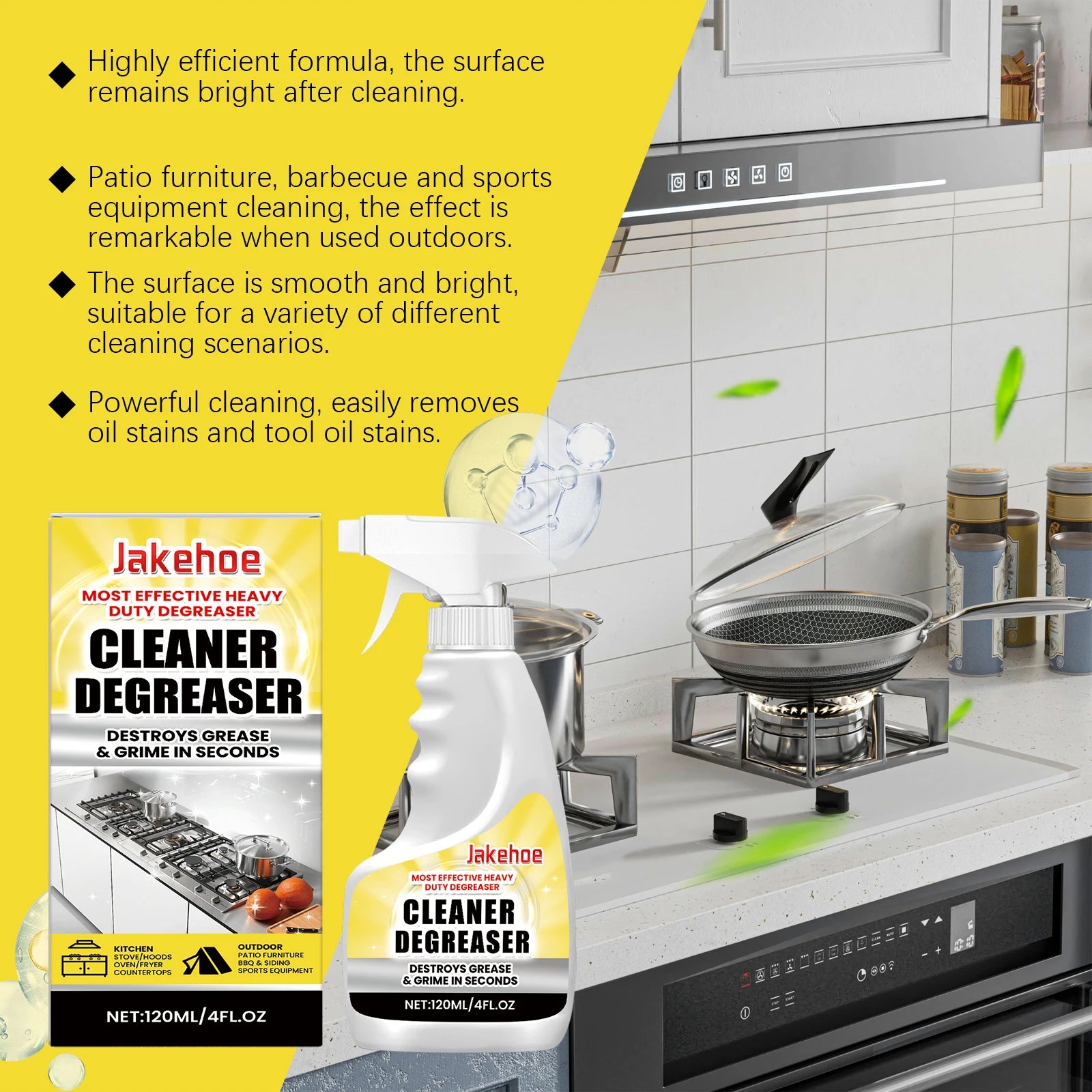 Cleaner Spray Oven Oil Stain Heavy Duty Degreaser