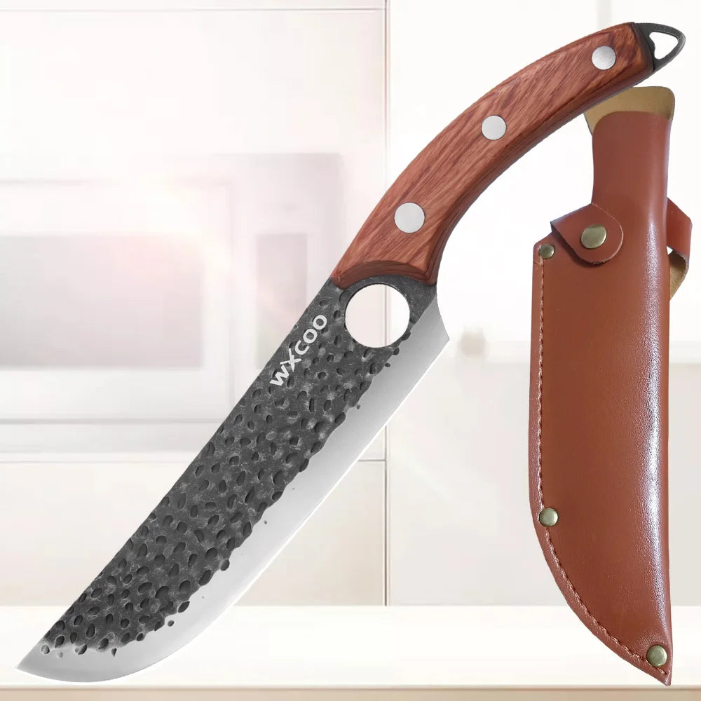 Handmade Forged Kitchen Knives 1-5 Pcs Set