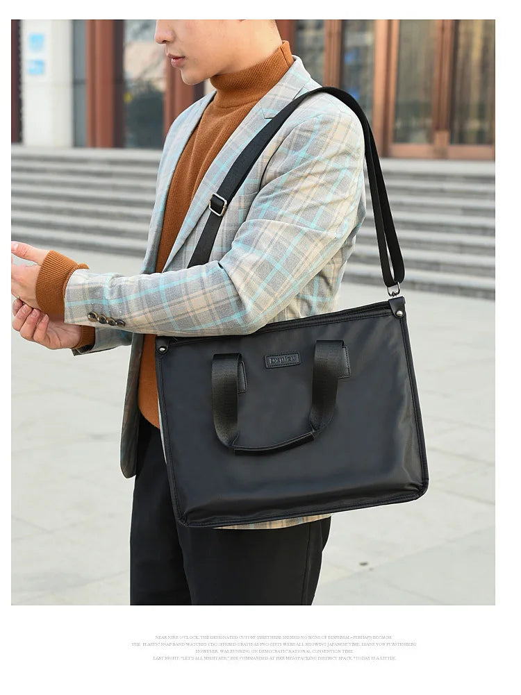 Business Briefcase Polyester Laptop Crossbody Bag