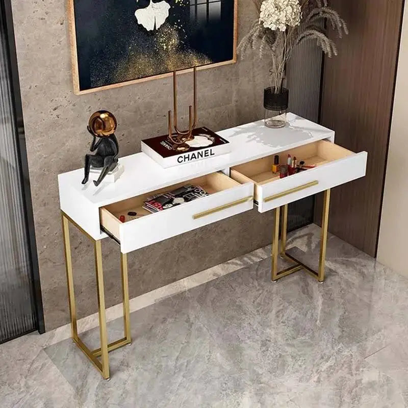 Modern Luxury Beauty Console Table With Storage