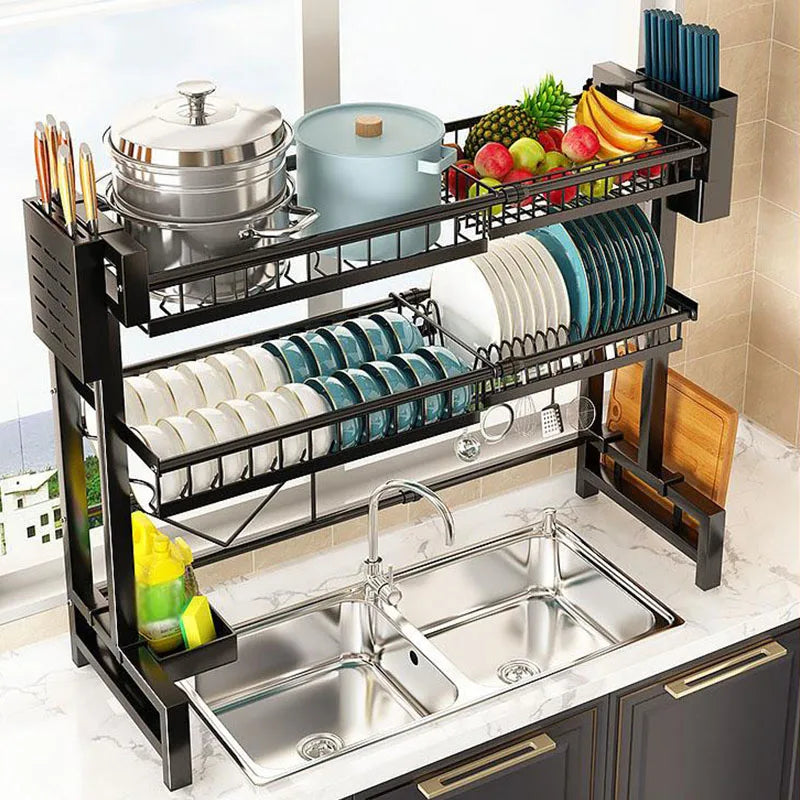 countertop cutlery, kitchen sink Drainage rack