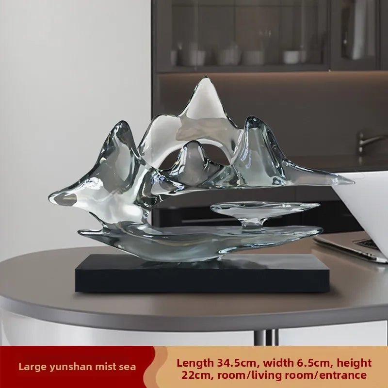 Transparent Resin Statue Decoration, Two Sizes