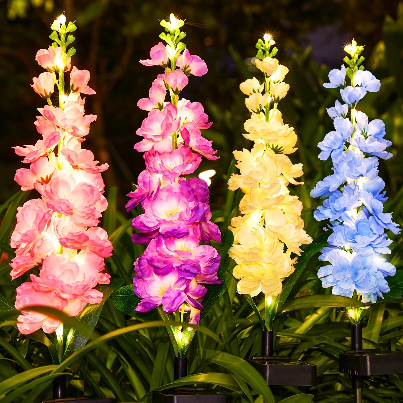 Outdoor Solar Flowers Lights for Yard Patio