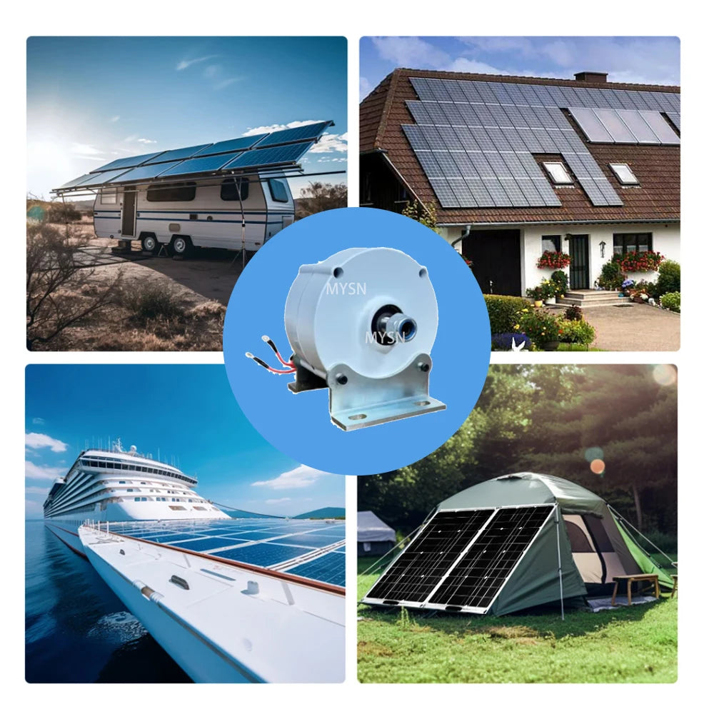 2KW-7KW, 12V-48V Generator With DC Motor