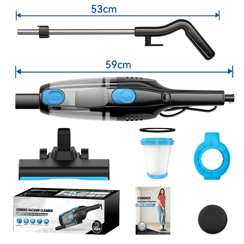 Extra Long Cord Handheld Vacuum Hard Floor