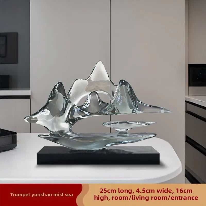 Transparent Resin Statue Decoration, Two Sizes