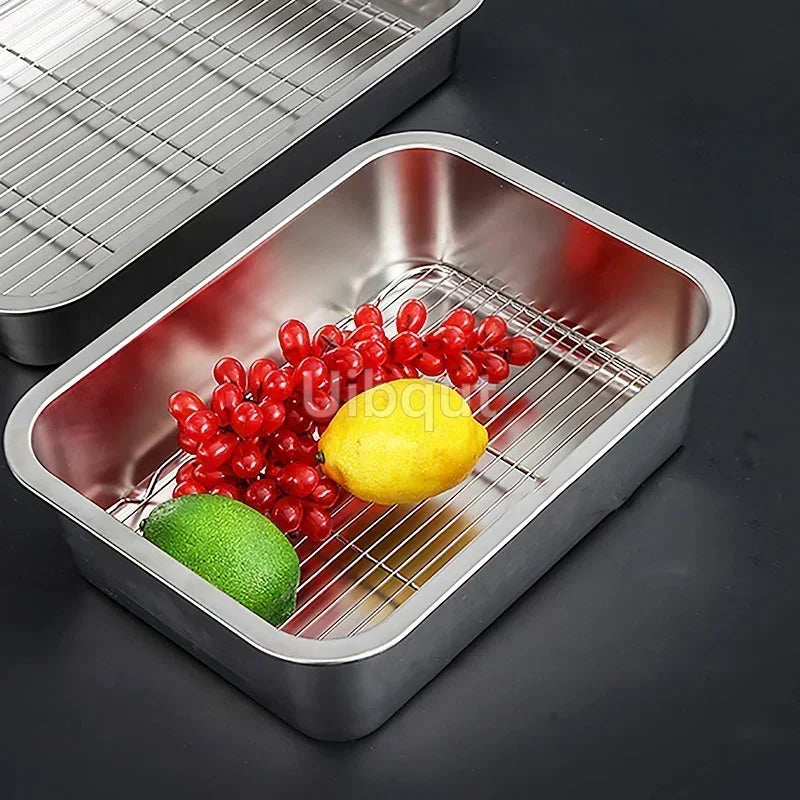 Stainless Steel Trays, Storage, Kitchen Containers, Lids
