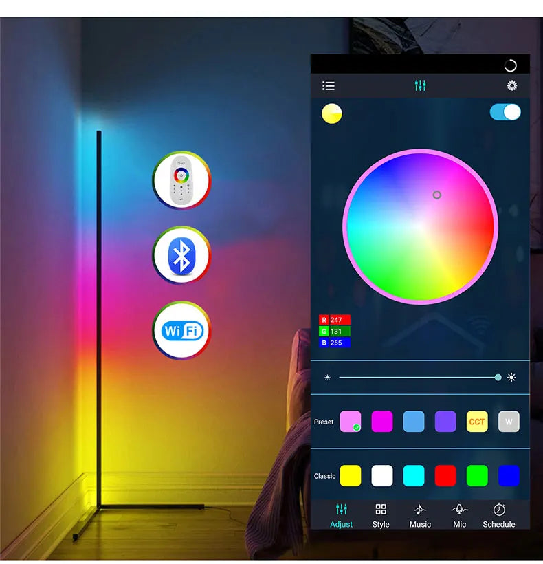 LED Room Decoration Stand Floor Light