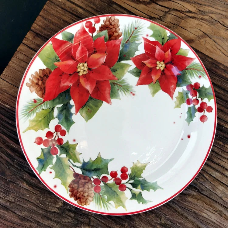 Creative Retro Ceramic Tableware, Multiple Holiday Designs