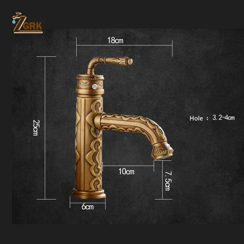 Basin Faucets Solid Brass Bathroom Faucet Single Handle