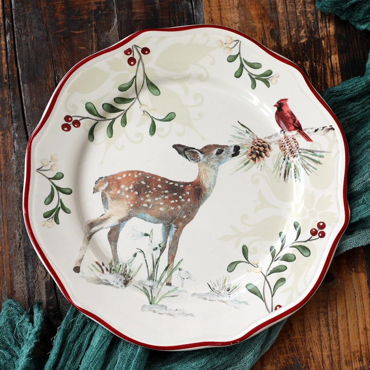 Creative Retro Ceramic Tableware, Multiple Holiday Designs
