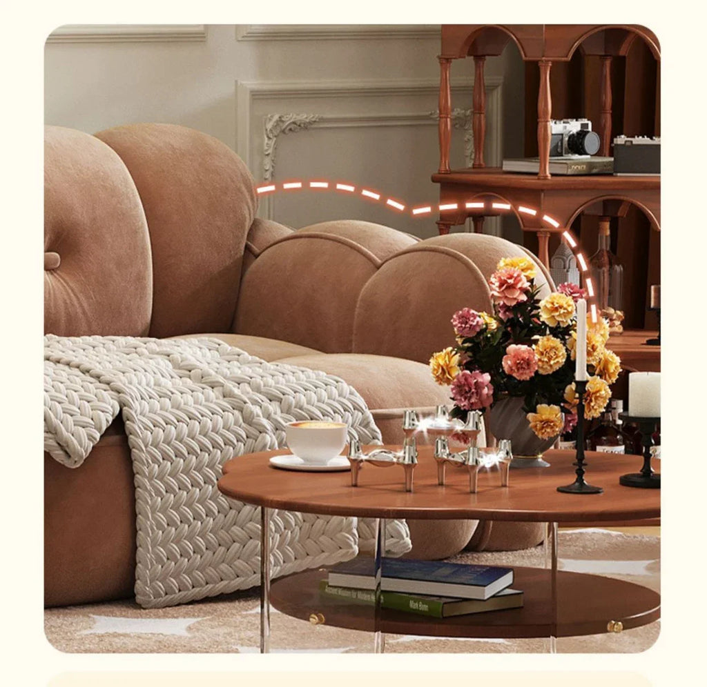 Brown Living Room, Small Apartment, Marshmallow Cloud Sofa