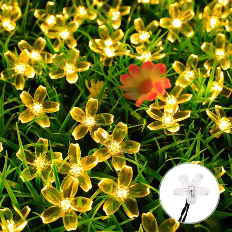 Solar LED Cherry Blossom Light String