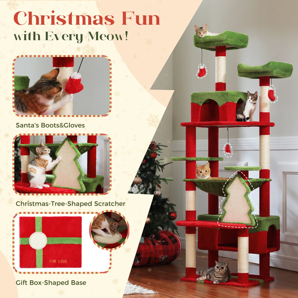 Large Cat Tree and Tower for Indoor Cats