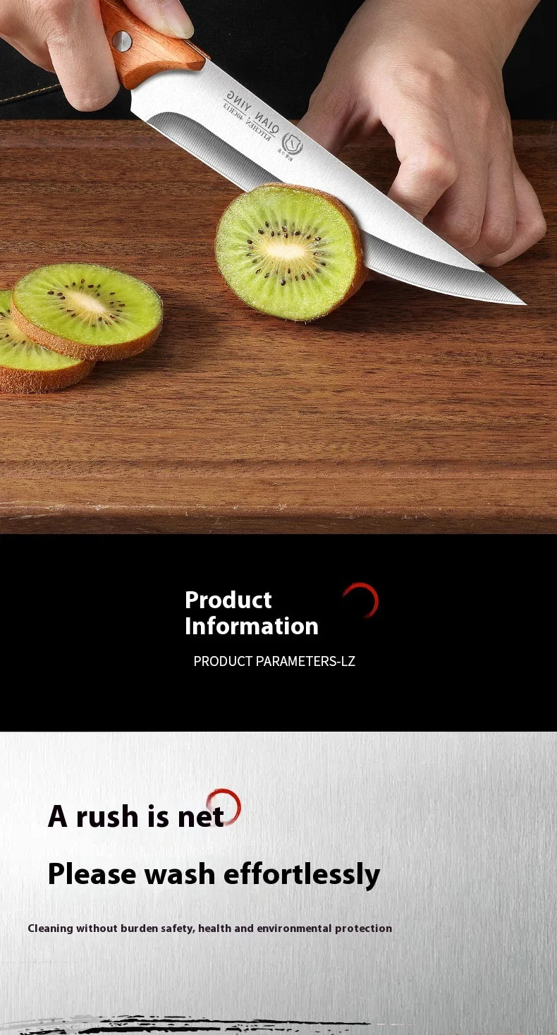 Forged Fillet Boning Knife, Meat Cleaver, Wooden Handles