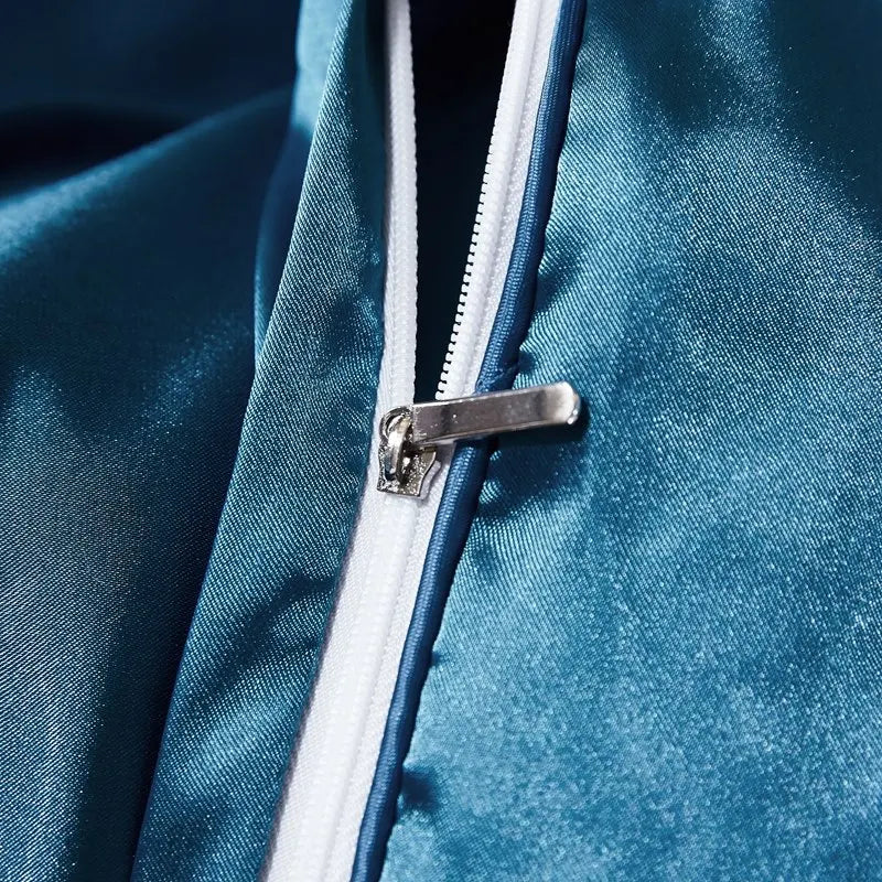 Satin Bedding Set, Duvet Cover, Bed Sheet, Pillowcase,