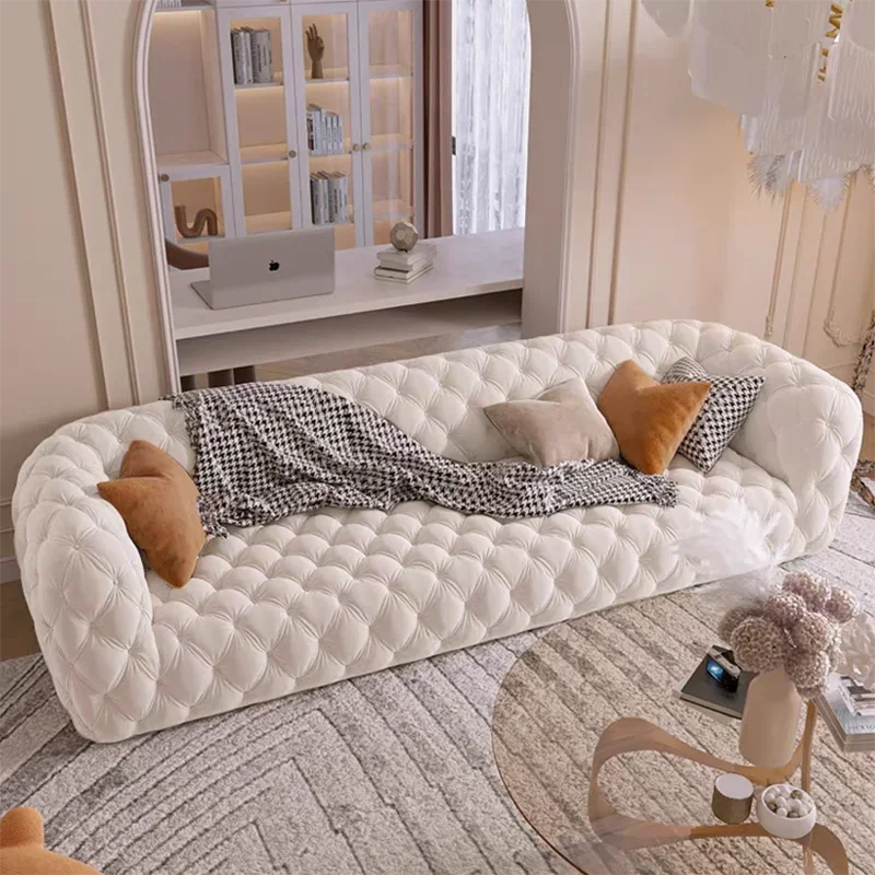 Living Room Sofa Modern Luxury White