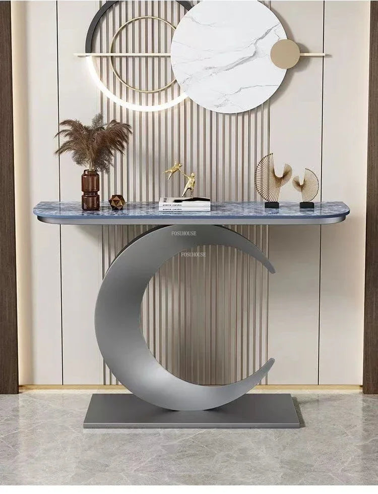 Slate Hallway, Porch Iron Console Table