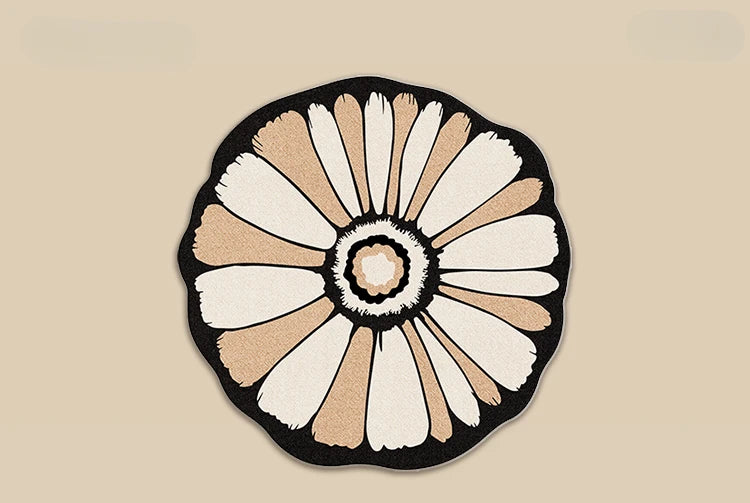 Irregular Shape, Decoration Flower Pattern Carpet, Anti-Slip